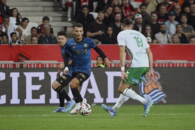 BOUANANI Badredine (OGC Nice). OGC Nice vs AS Saint Etienne, Ligue 1 Mcdonalds in Allianz Riviera Stadium, NICE, France, on September 20, 2024. FOOTBALL : OGC Nice vs AS Saint Etienne - Ligue 1 - 09 20 24 FredDides Panoramic 