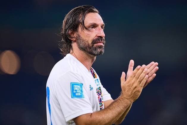RECORD DATE NOT STATED Leyendas Internacionales vs Leyendas de Mexico Andrea Pirlo of FIFA Legends during match Legends between International FIFA Legends and Mexico Legends 2024, at BBVA Bancomer Stadium on September 20, 2024 in Monterrey, Nuevo Leon, Mexico. MONTERREY NUEVO LEON MEXICO  Copyright: xJONATHANxDUENASx 20240920235602_LEGENDS_FIFA_MEX_PIRLO148