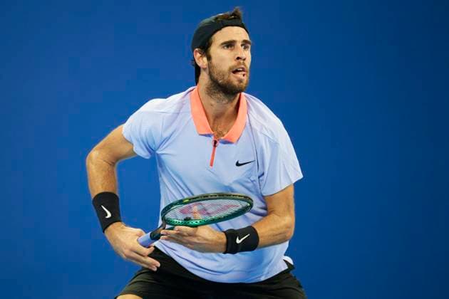 HANGZHOU, CHINA - SEPTEMBER 20: Karen Khachanov of Russia competes in the Men s Single Round of 16 match against Bu Yunchaokete of China on day 3 of 2024 Hangzhou Open at the Hangzhou Olympic Sports Expo Center on September 20, 2024 in Hangzhou, Zhejiang Province of China.  Copyright: xVCGx 111519254935