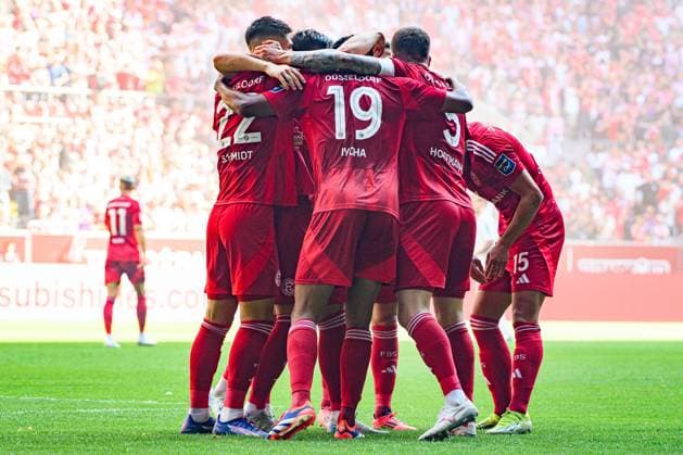 DUESSELDORF, GERMANY - 21 SEPTEMBER, 2024: Emmanuel Iyoha, The football match of 2.Bundesliga Fortuna Duesseldorf vs. 1.FC Koeln at Mercur Spiel Arena  Copyright: xVITALIIxKLIUIEVx