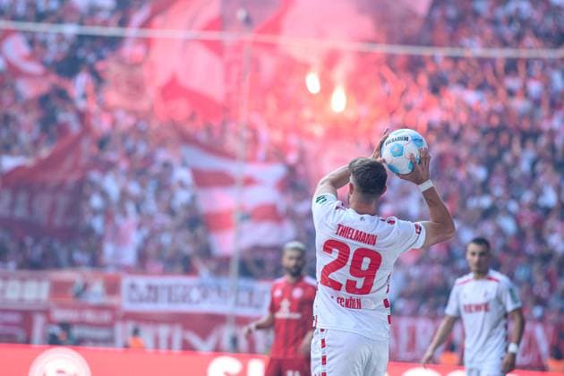 DUESSELDORF, GERMANY - 21 SEPTEMBER, 2024: The football match of 2.Bundesliga Fortuna Duesseldorf vs. 1.FC Koeln at Mercur Spiel Arena  Copyright: xVITALIIxKLIUIEVx