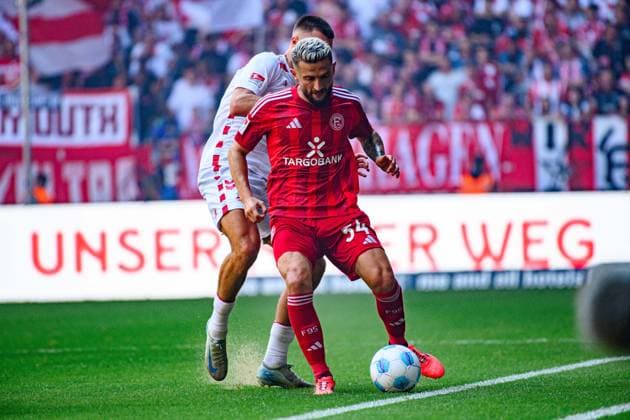 DUESSELDORF, GERMANY - 21 SEPTEMBER, 2024: The football match of 2.Bundesliga Fortuna Duesseldorf vs. 1.FC Koeln at Mercur Spiel Arena  Copyright: xVITALIIxKLIUIEVx