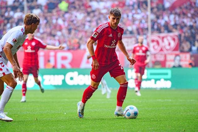DUESSELDORF, GERMANY - 21 SEPTEMBER, 2024: The football match of 2.Bundesliga Fortuna Duesseldorf vs. 1.FC Koeln at Mercur Spiel Arena  Copyright: xVITALIIxKLIUIEVx