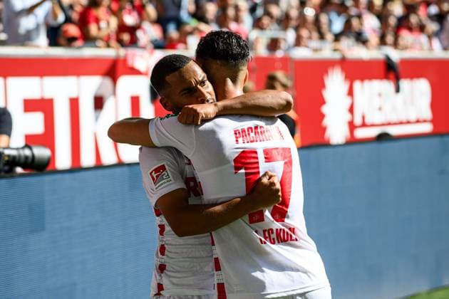 DUESSELDORF, GERMANY - 21 SEPTEMBER, 2024: Linton Maina, The football match of 2.Bundesliga Fortuna Duesseldorf vs. 1.FC Koeln at Mercur Spiel Arena  Copyright: xVITALIIxKLIUIEVx