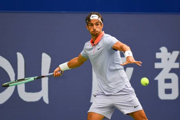 CHENGDU, CHINA - SEPTEMBER 21: Lorenzo Musetti of Italy competes in the Men s Singles Round of 16 match against Christopher O Connell of Australia on day 4 of 2024 Chengdu Open at Sichuan International Tennis Center on September 21, 2024 in Chengdu, Sichuan Province of China.  Copyright: xVCGx 111519297702