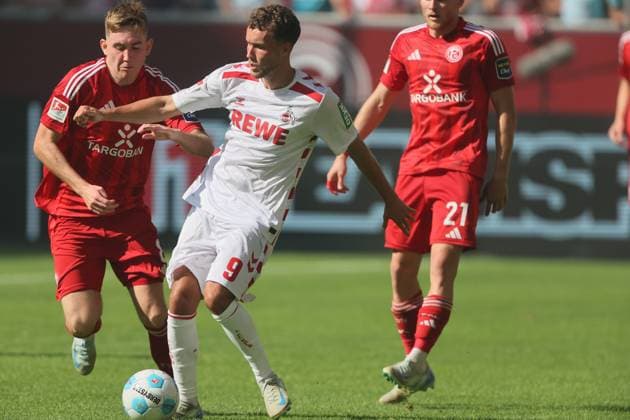Fortuna Düsseldorf vs. 1. FC Köln, 6. Spieltag, 21.09.2024, 13.00 Uhr, Mitte: Luca Waldschmidt (1. FC Köln), Bild: