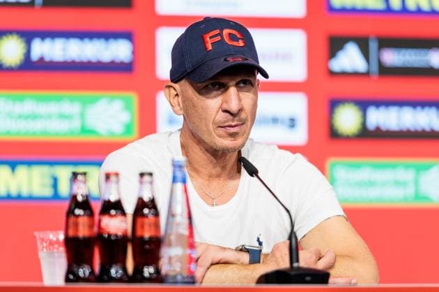 2. Fussball Bundesliga; Fortuna Düsseldorf 1895 - 1. FC Köln; 21.09.2024 Gerhard Struber (Trainer 1. FC Köln) während der Pressekonferenz 2. Fussball Bundesliga, Fortuna Düsseldorf 1895 - 1. FC Köln, Düsseldorf, Merkur Spiel-Arena DFL REGULATIONS PROHIBIT ANY USE OF PHOTOGRAPHS AS IMAGE SEQUENCES AND OR QUASI-VIDEO.