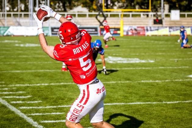 GFL German Football League; Potsdam Royals - Allgäu Comets; 21.09..2024 GFL German Football League; Potsdam Royals - Allgäu Comets Copyright: xBEAUTIFULxSPORTS NicolxMarschallx