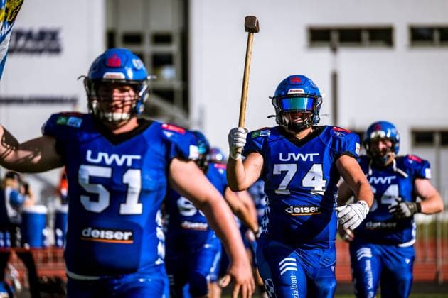 GFL German Football League; Potsdam Royals - Allgäu Comets; 21.09..2024 GFL German Football League; Potsdam Royals - Allgäu Comets Copyright: xBEAUTIFULxSPORTS NicolxMarschallx