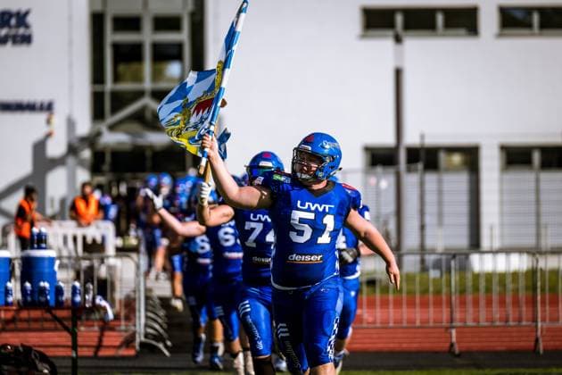 GFL German Football League; Potsdam Royals - Allgäu Comets; 21.09..2024 GFL German Football League; Potsdam Royals - Allgäu Comets Copyright: xBEAUTIFULxSPORTS NicolxMarschallx