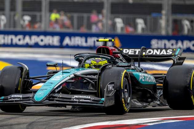 Marina Bay - 21-09-2024, Marina Bay Street Circuit, Lewis Hamilton at the Formula 1 Singapore Grand Prix 2024 Saturday Formula 1 Singapore Grand Prix 2024 Saturday  x26302310x Copyright: