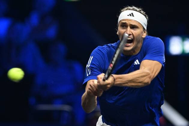 Sport Themen der Woche KW38 Sport Bilder des Tages Alexander Zverev GER 21.09.2024 Tennis Laver Cup Tag 2, Uber Arena, Berlin, Berlin Germany *** Alexander Zverev GER 21 09 2024 Tennis Laver Cup Day 2, Uber Arena, Berlin, Berlin Germany Copyright: xpepphotox xHorstxMauelshagenx pep00321, pep_20240921_hm