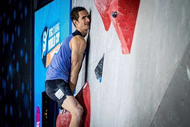 Bilder des Jahres 2024, Sport 09 September Sport Themen der Woche KW38 Sport Bilder des Tages World Cup in climbing (bouldering): men s - final, in Prague, Czech Republic, September 21, 2024. Adam Ondra from Czech Republic. (CTKxPhoto JaroslavxSvoboda) CTKPhotoP2024092107600  CTKPhotoP2024092107600