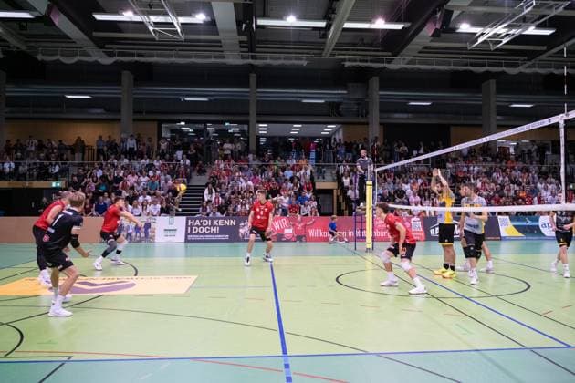 GER, TV Rottenburg vs TSV Grafing, Volleyball, Herren, 2. Bundesliga, Saison 24 25, 21.09.2024, GER, TV Rottenburg vs TSV Grafing, Volleyball, Herren, 2. Bundesliga, Saison 24 25, 21.09.2024 Rottenburg Copyright: xEibner-Pressefoto WolfgangxFrankx EP_WFK