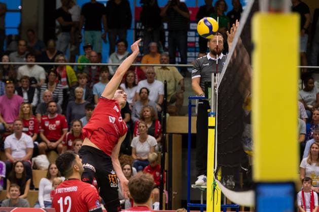 Moritz Rauber (TV Rottenburg, 02) GER, TV Rottenburg vs TSV Grafing, Volleyball, Herren, 2. Bundesliga, Saison 24 25, 21.09.2024, GER, TV Rottenburg vs TSV Grafing, Volleyball, Herren, 2. Bundesliga, Saison 24 25, 21.09.2024 Rottenburg Copyright: xEibner-Pressefoto WolfgangxFrankx EP_WFK