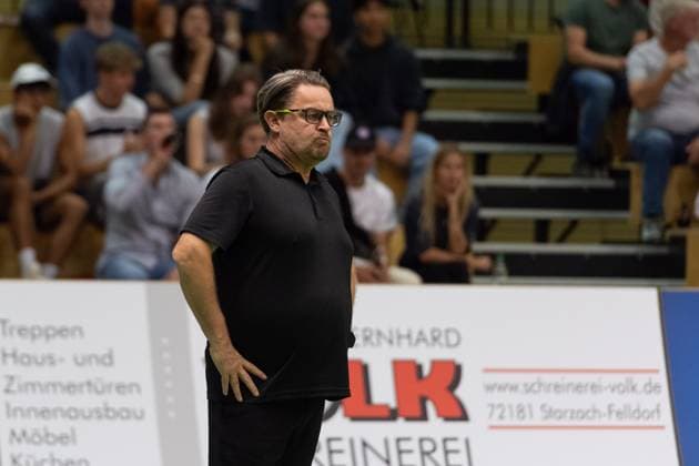 Heiko Roth (TSV Grafing, Trainer) GER, TV Rottenburg vs TSV Grafing, Volleyball, Herren, 2. Bundesliga, Saison 24 25, 21.09.2024, GER, TV Rottenburg vs TSV Grafing, Volleyball, Herren, 2. Bundesliga, Saison 24 25, 21.09.2024 Rottenburg Copyright: xEibner-Pressefoto WolfgangxFrankx EP_WFK