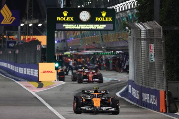 FORMULA 1 SINGAPORE AIRLINES SINGAPORE GRAND PRIX 2024 21.09.2024, Marina Bay Street Circuit, Singapore, FORMULA 1 SINGAPORE AIRLINES SINGAPORE GRAND PRIX 2024,im Bild Lando Norris (GBR), McLaren F1 Team