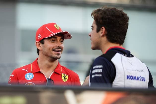 LECLERC Charles (mco), Scuderia Ferrari SF-24, portrait COLAPINTO Franco (arg), Williams Racing FW46, portrait during the Formula 1 Singapore Grand Prix 2024, 18th round of the 2024 Formula One World Championship, WM, Weltmeisterschaft from September 20 to 22, 2024 on the Marina Bay Circuit, in Singapore, Singapore - F1 - SINGAPORE GRAND PRIX 2024 DPPI Panoramic 240922_R18_SINGAPORE_DP_XB3_1479