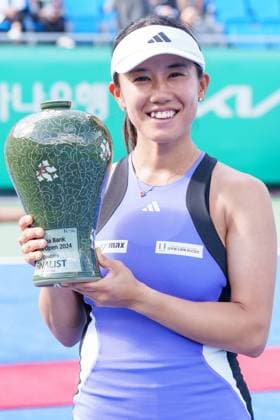 2024 WTA, Tennis Damen tennis Hana Bank Korea Open SEOUL, SOUTH KOREA, SEP 22: Miyu Kato (JAPAN) during WTA Tour tennis Hana Bank Korea Open Doubles final at the seoul olympic park tennis center in Seoul, South Korea, on September 22, 2024. Seoul the Seoul Olympic Park Tennis Ce South Korea 8112_280414 Copyright: xStevexChoxKyewoong PentaxPressx