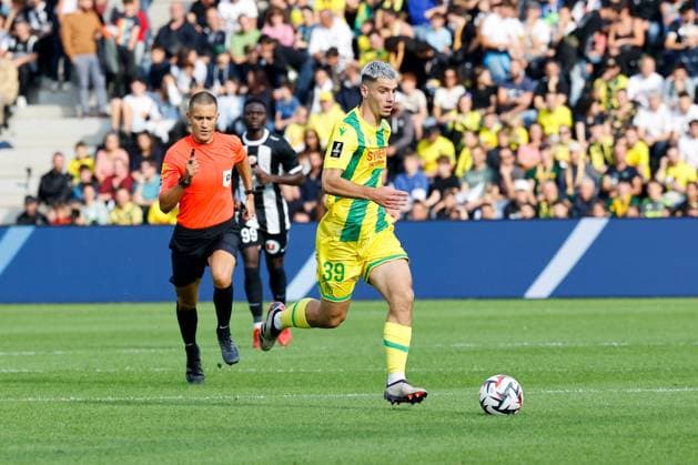 Angers SCO v FC Nantes - Ligue 1 McDonald s 2024 2025 39 Matthis ABLINE (fcn) during the Ligue 1 McDonald s match between Angers and Nantes at Stade Raymond Kopa on September 22, 2024 in Angers, France. Angers France  Copyright: xLoicxBaratouxx 776207614