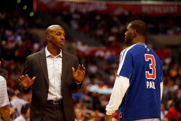 NBA, Basketball Herren, USA 2012: Raptors vs Clippers DEC 09 December 09, 2012: Chris Paul 3 and Chauncey Billups of the Los Angeles Clippers in action during the NBA game between the Los Angeles Clippers and the Toronto Rapters at Staples Center in Los Angeles, California. .Charles Baus CSM Los Angeles CA U.S. EDITORIAL USE ONLY Copyright: xx ZUMA-20121210_zaf_cb8_025.jpg CharlesxBausx csmphoto686571