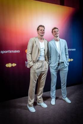 Basketball Berlin 24.09.2024 Premiere der 4-teiligen Doku-Serie von Thomas Pletzinger und Timon Modersohn (beide nicht im Bild) The Wagner Brothers im Kino Colosseum Filmtheater im Prenzlauer Berg Franz Wagner und Moritz Wagner