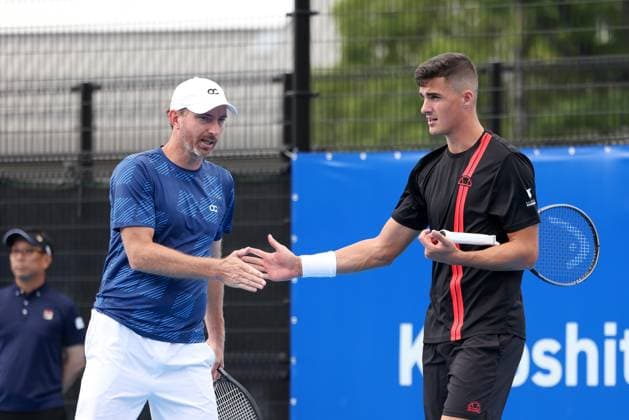 Alexander Erler, Matwe Middlekoop, Herren Doppel, Men s Doubles Konishita Group Japan Open Tennis Championships, Tokyo, Japan Tennis - Japan Open Tennis Championships 2024 - ATP, Tennis Herren 500 - Ariake Coliseum - Tokyo - - Japan - 24 September 2024. Copyright: xJuergenxHasenkopfx