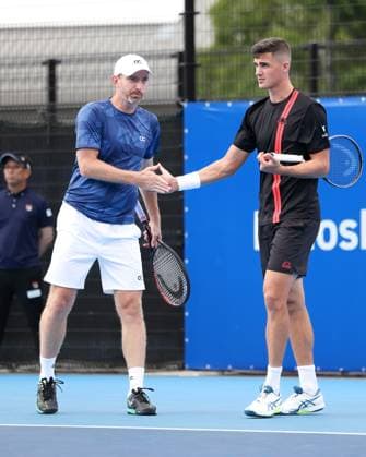 Alexander Erler, Matwe Middlekoop, Herren Doppel, Men s Doubles Konishita Group Japan Open Tennis Championships, Tokyo, Japan Tennis - Japan Open Tennis Championships 2024 - ATP, Tennis Herren 500 - Ariake Coliseum - Tokyo - - Japan - 24 September 2024. Copyright: xJuergenxHasenkopfx