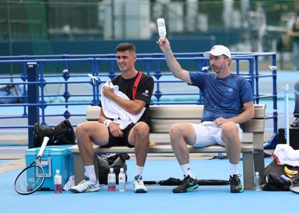 Alexander Erler, Matwe Middlekoop, Herren Doppel, Men s Doubles Konishita Group Japan Open Tennis Championships, Tokyo, Japan Tennis - Japan Open Tennis Championships 2024 - ATP, Tennis Herren 500 - Ariake Coliseum - Tokyo - - Japan - 24 September 2024. Copyright: xJuergenxHasenkopfx