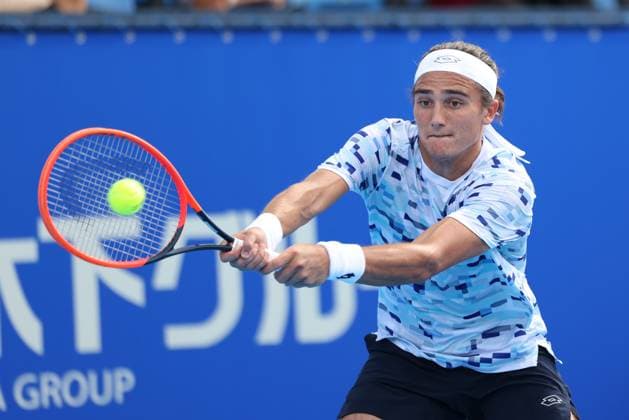 Mattia Bellucci (ITA), Konishita Group Japan Open Tennis Championships, Tokyo, Japan Tennis - Japan Open Tennis Championships 2024 - ATP, Tennis Herren 500 - Ariake Coliseum - Tokyo - - Japan - 24 September 2024. Copyright: xJuergenxHasenkopfx