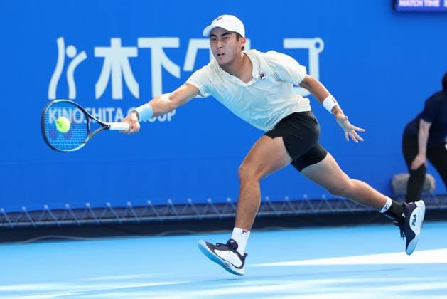 Rinky Hijikata (AUS), Konishita Group Japan Open Tennis Championships, Tokyo, Japan Tennis - Japan Open Tennis Championships 2024 - ATP, Tennis Herren 500 - Ariake Coliseum - Tokyo - - Japan - 24 September 2024. Copyright: xJuergenxHasenkopfx