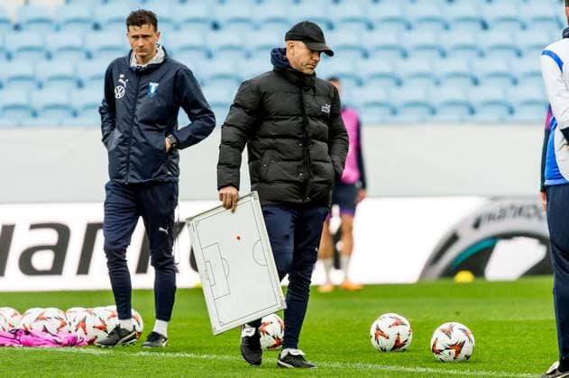 240925 Head coach Henrik Rydström of Malmö FF during a training session with Malmö FF on September 25, 2024 in Malmö. Photo: Christian Örnberg BILDBYRAN COP 166 CO0469 fotboll football soccer fotball uefa europa league träning practice training malmö ff bbeng Copyright: CHRISTIANxÖRNBERG BB240925CO011