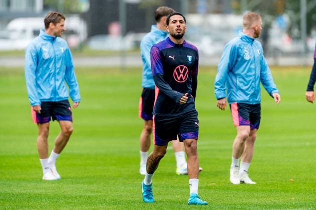 240925 Sergio Pena of Malmö FF during a training session with Malmö FF on September 25, 2024 in Malmö. Photo: Christian Örnberg BILDBYRAN COP 166 CO0469 fotboll football soccer fotball uefa europa league träning practice training malmö ff bbeng Copyright: CHRISTIANxÖRNBERG BB240925CO016