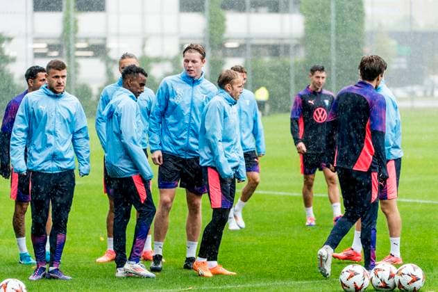 240925 The players during a training session with Malmö FF on September 25, 2024 in Malmö. Photo: Christian Örnberg BILDBYRAN COP 166 CO0469 fotboll football soccer fotball uefa europa league träning practice training malmö ff bbeng Copyright: CHRISTIANxÖRNBERG BB240925CO035