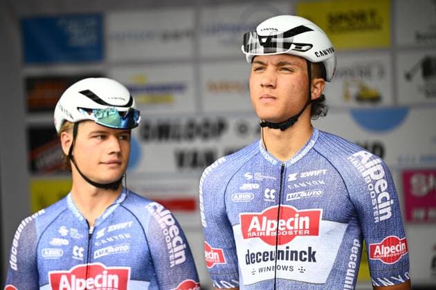 September 25, 2024, Lichtervelde, Belgium: LICHTERVELDE, BELGIUM - SEPTEMBER 25 : Sentjens Sente pictured during the Omloop van het Houtland 2024 Cycling race with start in Eernegem and finish in Lichtervelde (195,3km). On September 25, 2024 in Lichtervelde, Belgium, 25 09 2024 OMLOOP VAN HET HOUTLAND 2024  - ZUMAp34_ 20240925_zaf_p34_106 Copyright: xPanoramicx