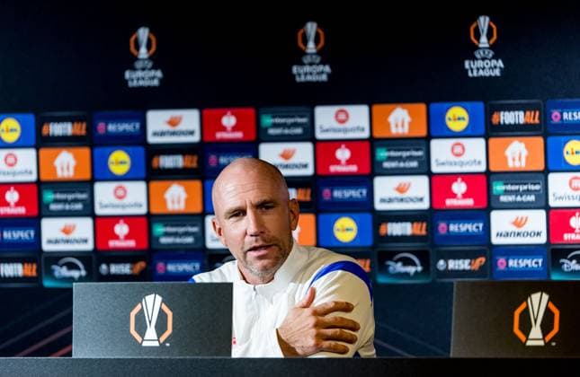 240925 Head coach Henrik Rydström of Malmö FF during a press conference, PK, Pressekonferenz with Malmö FF on September 25, 2024 in Malmö. Photo: Christian Örnberg BILDBYRAN COP 166 CO0470 fotboll football soccer fotball uefa europa league presskonferens press conference malmö ff bbeng Copyright: CHRISTIANxÖRNBERG BB240925CO048
