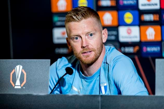 240925 Anders Christiansen of Malmö FF during a press conference, PK, Pressekonferenz with Malmö FF on September 25, 2024 in Malmö. Photo: Christian Örnberg BILDBYRAN COP 166 CO0470 fotboll football soccer fotball uefa europa league presskonferens press conference malmö ff bbeng Copyright: CHRISTIANxÖRNBERG BB240925CO057