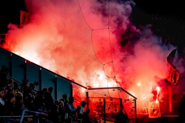 Atmosphere in the stadium, during the match AZ - Elfsborg at the AZ Stadium for the UEFA Europa League - League phase - Matchday 1 season 2024-2025 in ALKMAAR, Netherlands on 25 september 2024, (photo by Marcel van Dorst EYE4images DeFodi Images) Defodi-746_190446