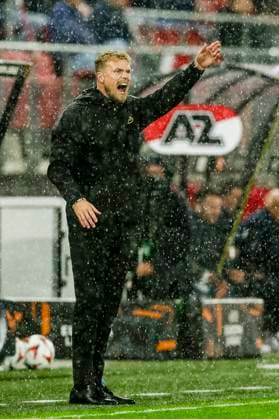 ALKMAAR - 25-09-2024, AFAS Stadium. UEFA Europa League, season 2024 2025 during the match AZ - Elfsborg. Elfsborg trainer Oscar Hiljemark. AZ - Elfsborg  x26338499x Copyright: