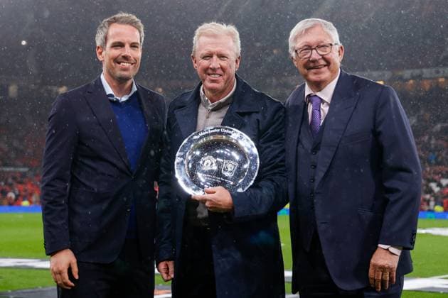Wout Brama, Steve McClaren, Sir Alex Ferguson , UEFA Europa League 2024 25 League Phase MD1, Manchester United, ManU v FC Twente, Old Trafford, September 25, 2024, Manchester, England.
