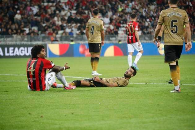 football europa ligue nice real sociedad PHOTOPQR NICE MATIN Frantz Bouton ; Nice ; 25 09 2024 ; football europa ligue ogcnice real sociedad Nice France  Copyright: xPHOTOPQR NICExMATIN MAXPPPxFrantzxBoutonx 20240925NIM1290 20240925NIM1290