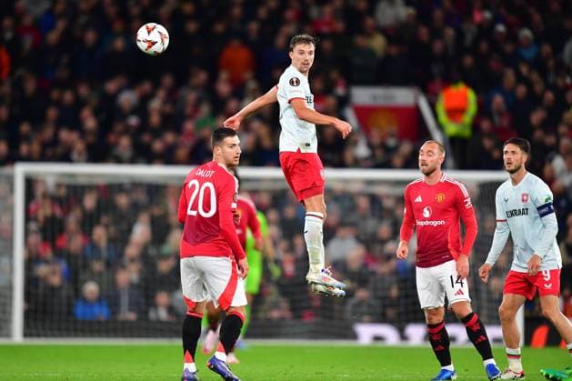 MANCHESTER, Stadium Old Trafford, 25-09-2024 , season 2024 2025, UEFA FIFA internationaal , Europa League , during the match Manchester United, ManU - Twente , FC Twente player Youri Regeer Manchester United - Twente  x26339781x Copyright: