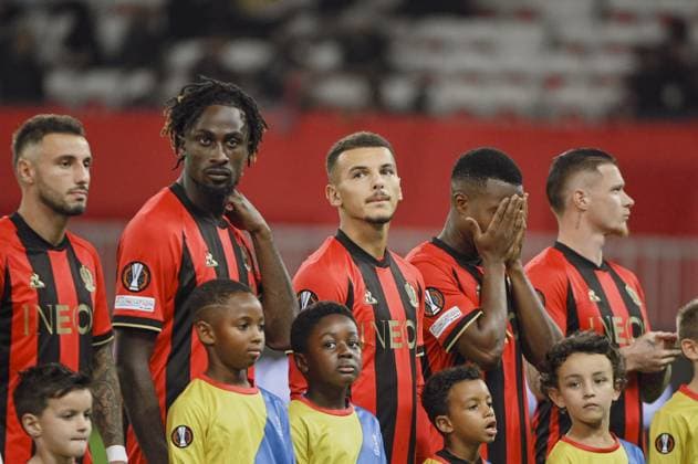 Midfielder BOUANANI Badredine (OGC Nice). OGC Nice (FRA) vs Real Sociedad (ESP), C3 J1 Europa League in Allianz Riviera Stadium, NICE, France, on 25 September 2024. FOOTBALL : OGC Nice vs Real sociedad - Europa League - C3 - J1 - 09 25 24 FredDides Panoramic 
