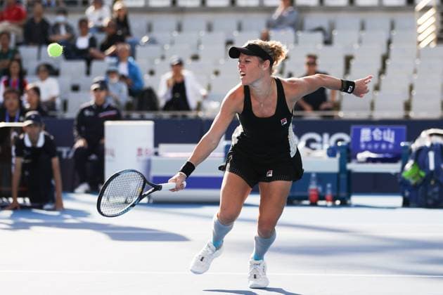 BEIJING, CHINA - SEPTEMBER 25: Laura Siegemund of Germany competes in the Women s Singles Round of 128 match against Yuliia Starodubtseva of Ukraine on day three of 2024 China Open at National Tennis Center on September 25, 2024 in Beijing, China.  Copyright: xVCGx 111520141068