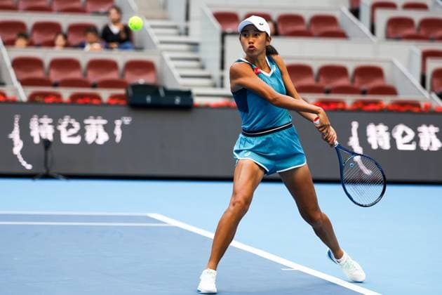 BEIJING, CHINA - SEPTEMBER 25: Zhang Shuai of China competes in the Women s Singles Round of 128 match against Mccartney Kessler of America on day three of 2024 China Open at National Tennis Center on September 25, 2024 in Beijing, China.  Copyright: xVCGx 111520245899