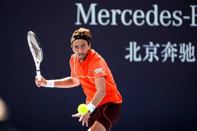Sport Bilder des Tages BEIJING, CHINA - SEPTEMBER 25: Arthur Rinderknech of France competes in the Men s Singles Qualifying Round 2 match against Jakub Mensik of Czechia on day three of 2024 China Open at National Tennis Center on September 25, 2024 in Beijing, China.  Copyright: xVCGx 111520246118