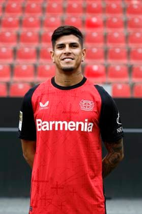 Leverkusen, Deutschland, Germany 1. Fussball Bundesliga, Porträttermin am 25. 09. 2024 in der Bay-Arena in Leverkusen Piero Martin HINCAPIE ; Bayer 04 Leverkusen ; 1.BL, Porträtermin 2024 2025, Photo: Norbert Schmidt, Duesseldorf