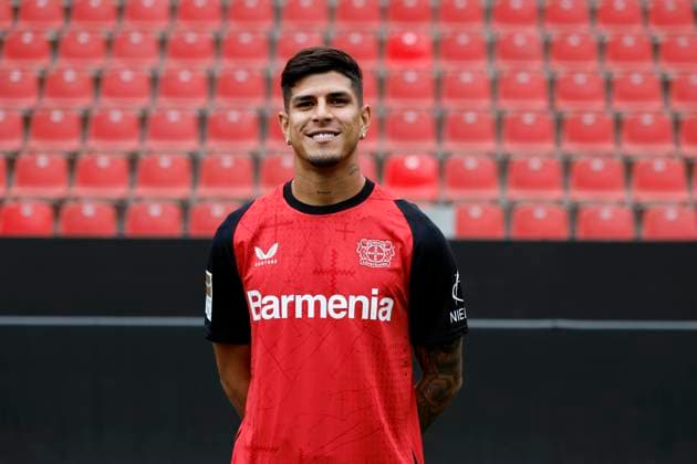 Leverkusen, Deutschland, Germany 1. Fussball Bundesliga, Porträttermin am 25. 09. 2024 in der Bay-Arena in Leverkusen Piero Martin HINCAPIE ; Bayer 04 Leverkusen ; 1.BL, Porträtermin 2024 2025, Photo: Norbert Schmidt, Duesseldorf