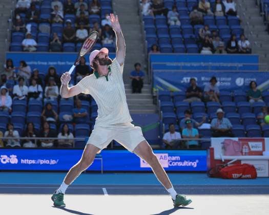 Reilly Opelka (USA), Kinoshita Group Japan Open Tennis Championships, Tokyo, Japan Copyright: xJuergenxHasenkopfx