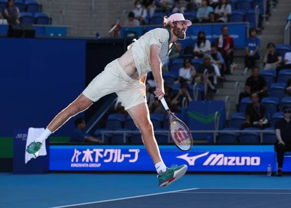 Reilly Opelka (USA), Kinoshita Group Japan Open Tennis Championships, Tokyo, Japan Copyright: xJuergenxHasenkopfx